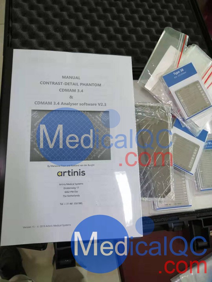 Artinis CDMAM3.4乳腺模體，CDMAM3.4乳腺機(jī)成像低對比度閾值檢測模體