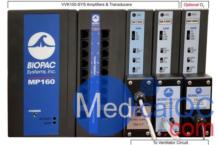 BIOPAC VVK100-SYS呼吸機(jī)驗(yàn)證系統(tǒng)，VVK100-SYS呼吸機(jī)檢測儀