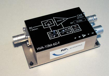 RP 10L PVDF水聽(tīng)器，RP 10S PVDF低頻針式水聽(tīng)器前置放大器