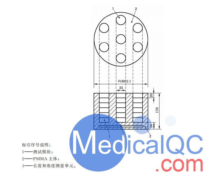 WEK-CBCT3D口腔CBCT 3D體模，YY0795 CBCT 3D體模體模軸向和矢狀截面的結(jié)構(gòu)圖